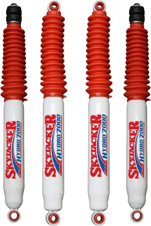 Skyjacker 7000 Series Pair of Front and Rear Hydro Shock Absorbers for 2005-2016 Ford F250 Super Duty F350 Super Duty 4WD with 0-3" Lift | Includes TrendsAuto Decal | H7091 H7060
