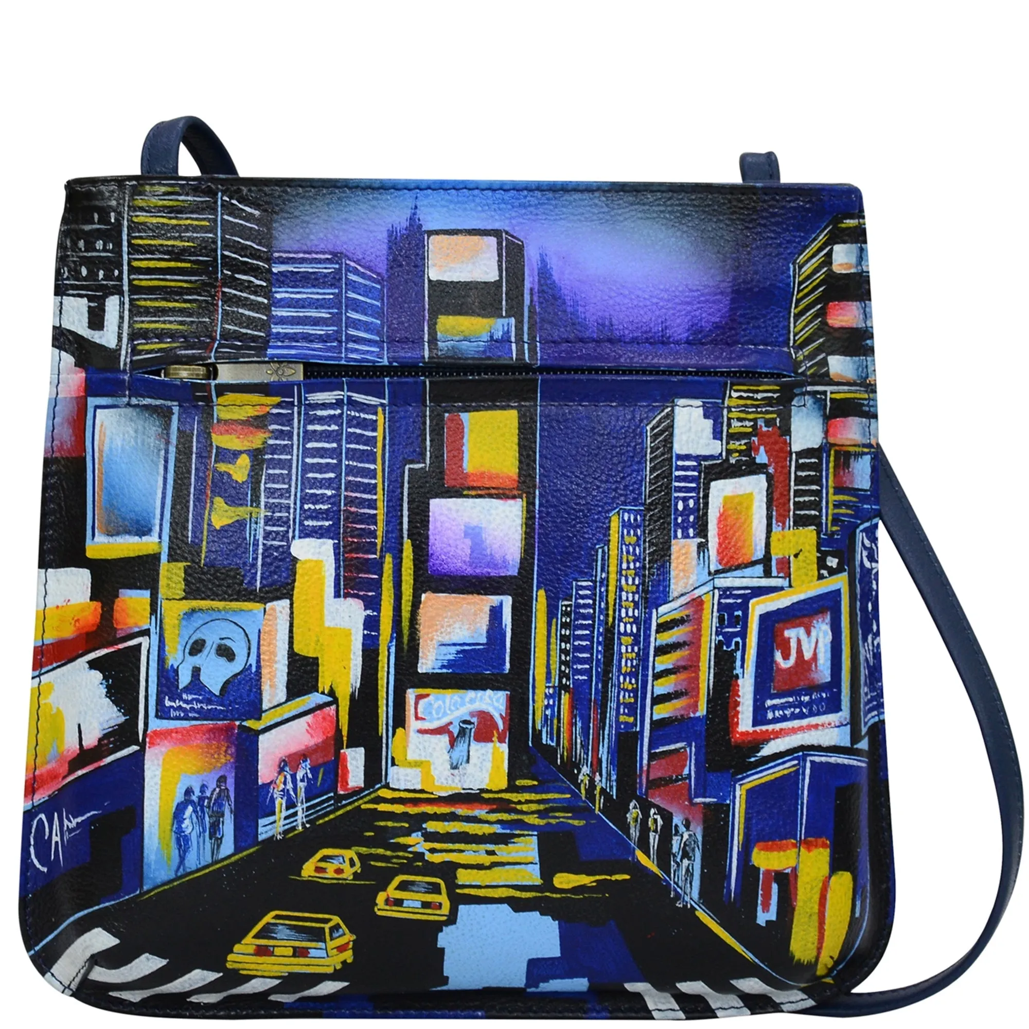 Slim Crossbody With Front Zip - 452