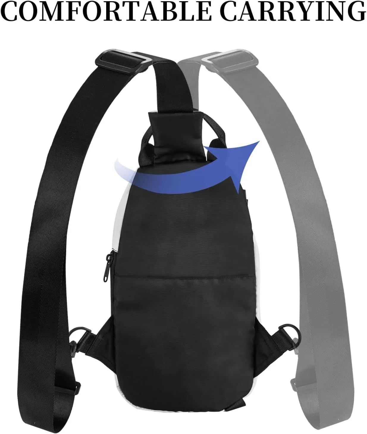 Sling Bag Crossbody Backpack for Men Women Fire Flame Hand Chest Bag Crossbody Bag for Travel Sport Running