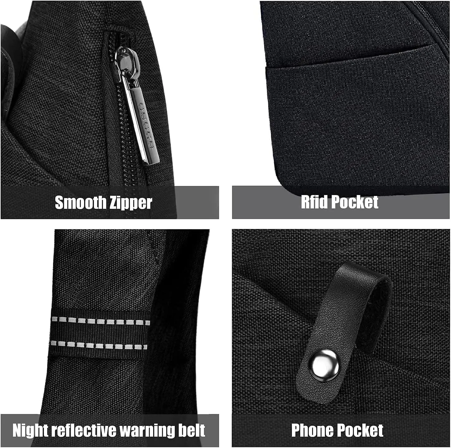 Sling Bag for Men, Crossbody Bag Shoulder Bag for Men Anti-theft Bag for Travel Casual