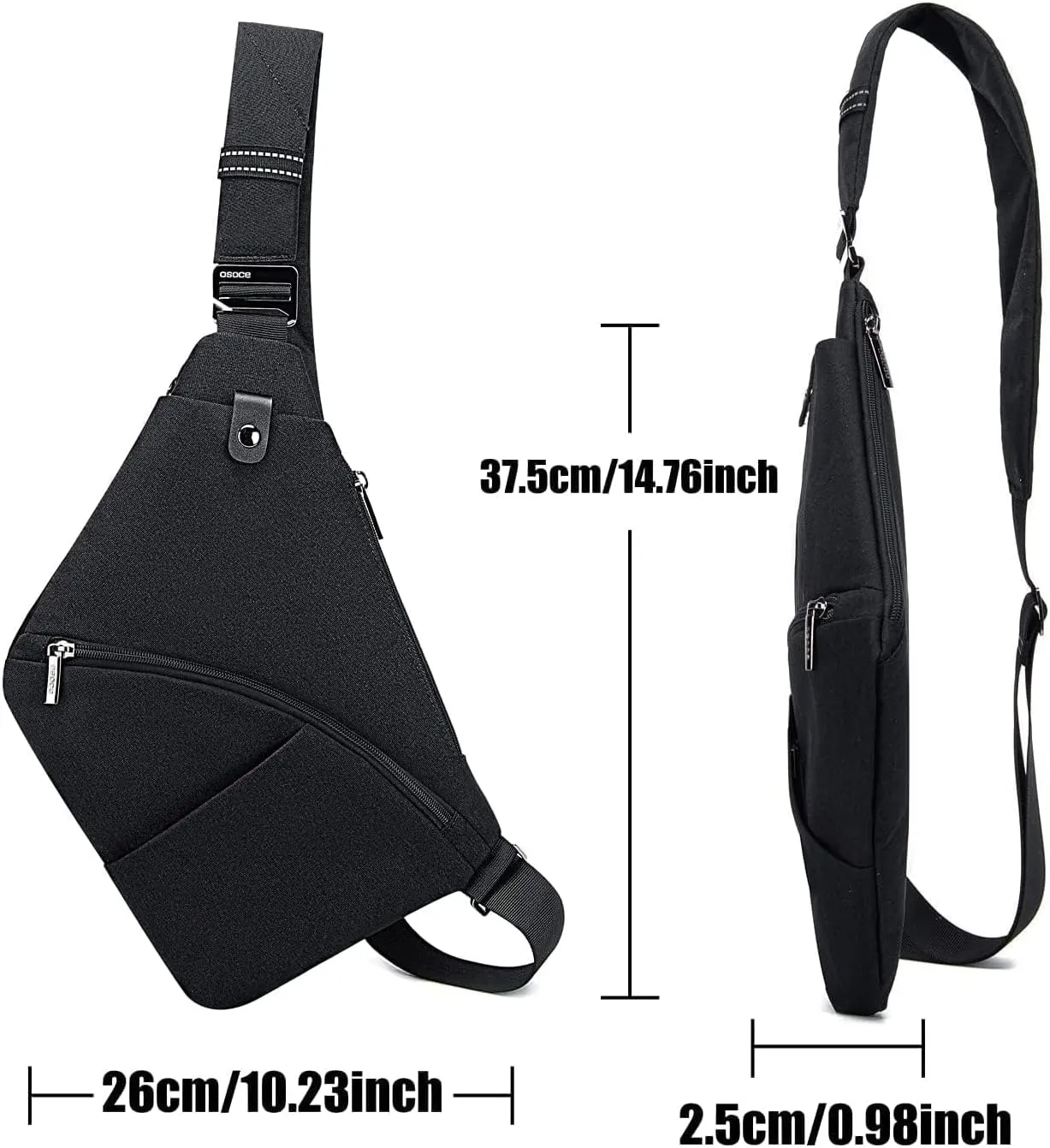 Sling Bag for Men, Crossbody Bag Shoulder Bag for Men Anti-theft Bag for Travel Casual