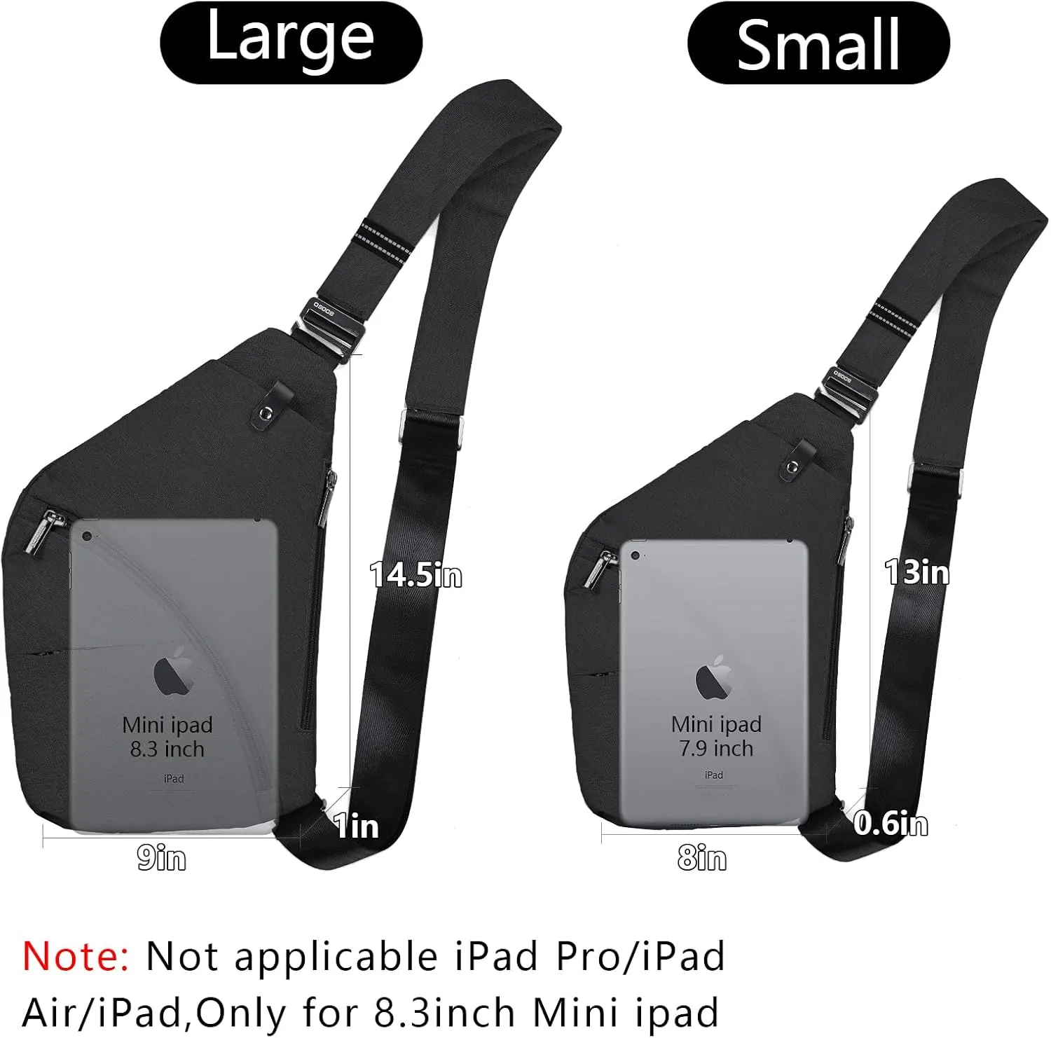 Sling Bag for Men, Crossbody Bag Shoulder Bag for Men Anti-theft Bag for Travel Casual