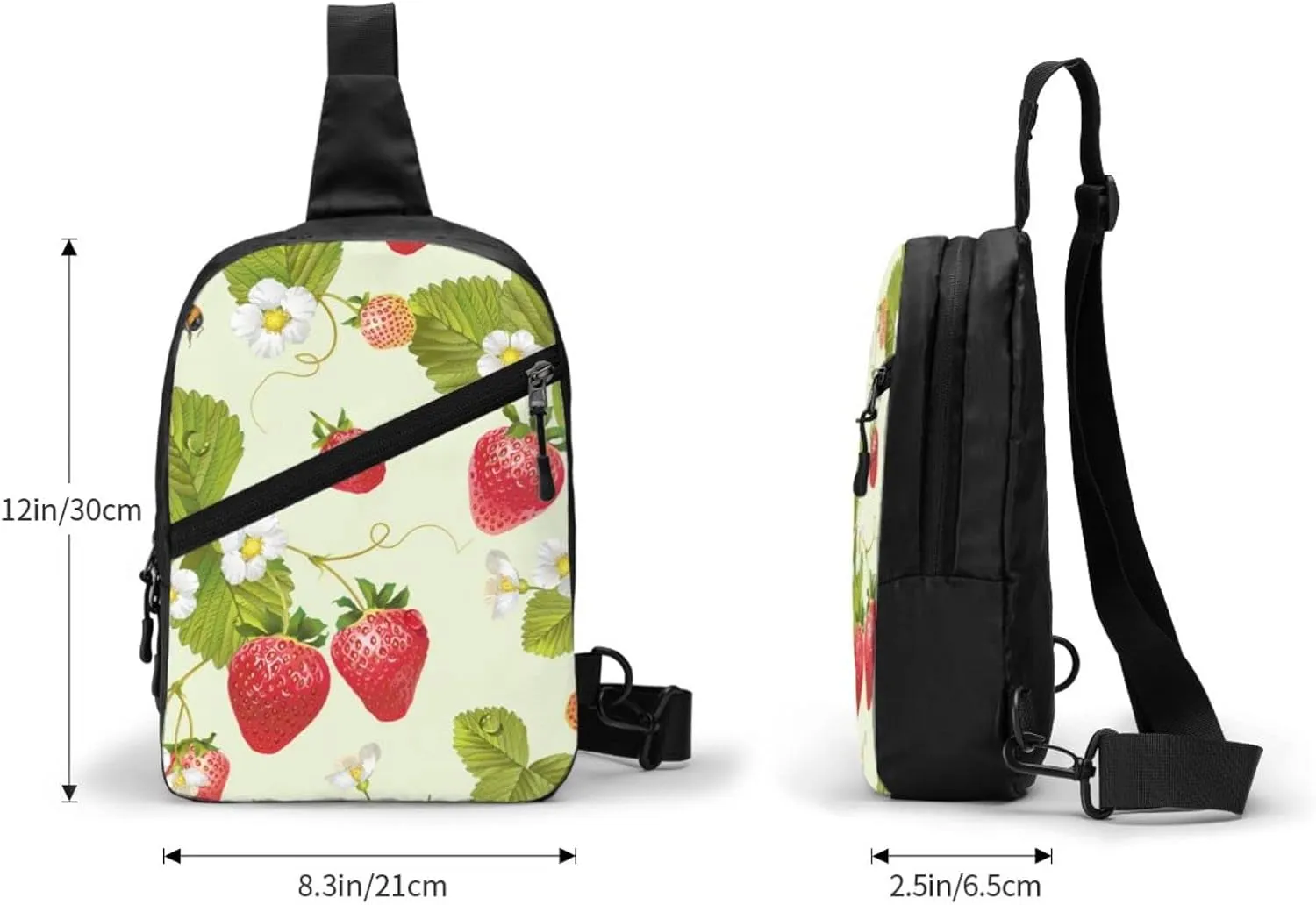 Small Crossbody Sling Backpack Anti Theft Backpack For Traveling Chest German Shepherd Dog Lovers Shoulder Bag For Men Women