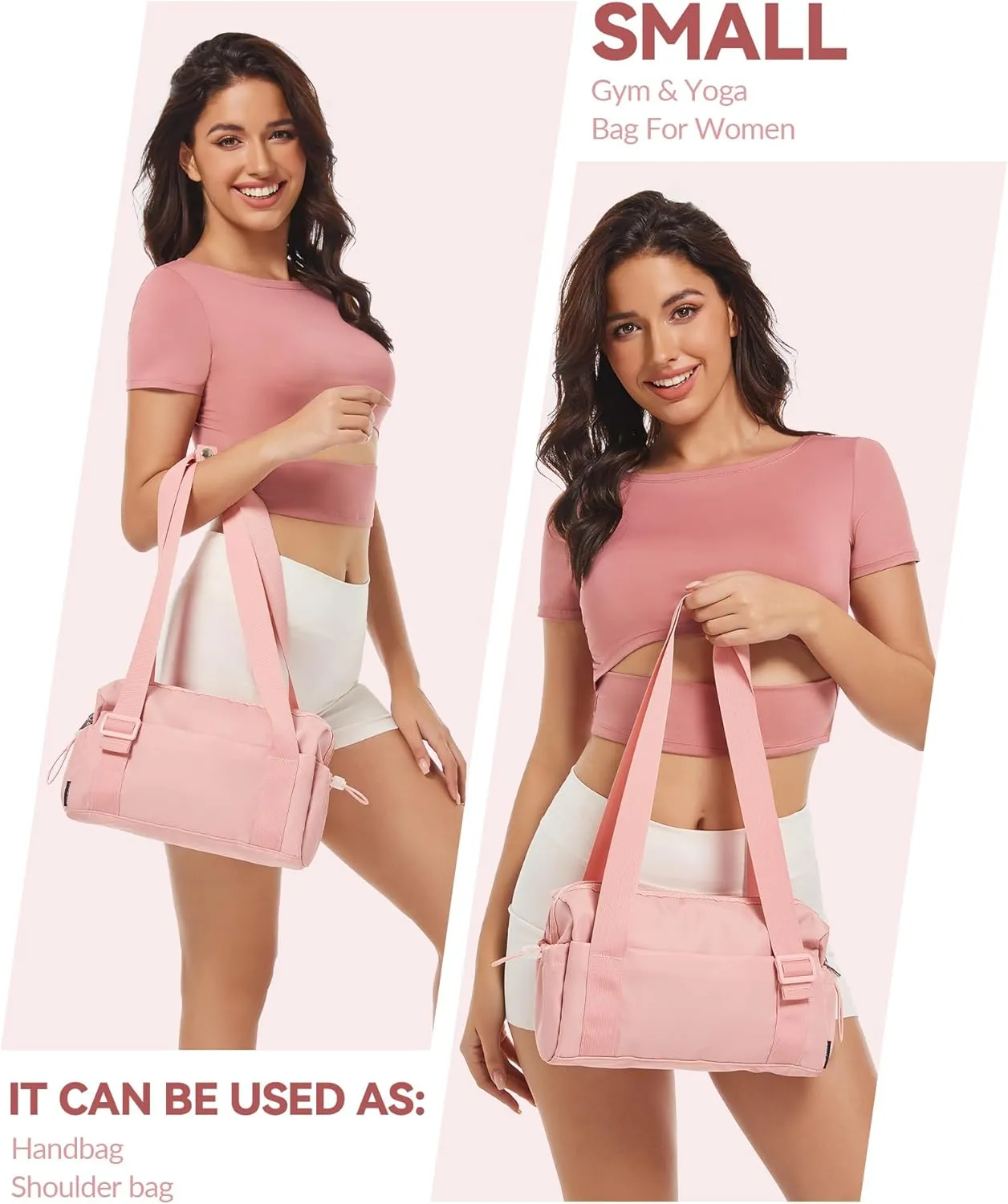 Small Gym Bag for Women Mini Duffle Bag with Wet Compartment, Lightweight Waterproof Cute Tote for Girls Workout Sport Travel