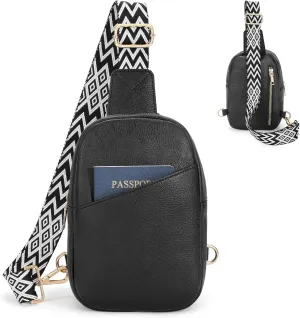 Small Sling Bag for Women Crossbody Leather Fanny Pack Anti-Theft Chest Bag Travel Sling Bags