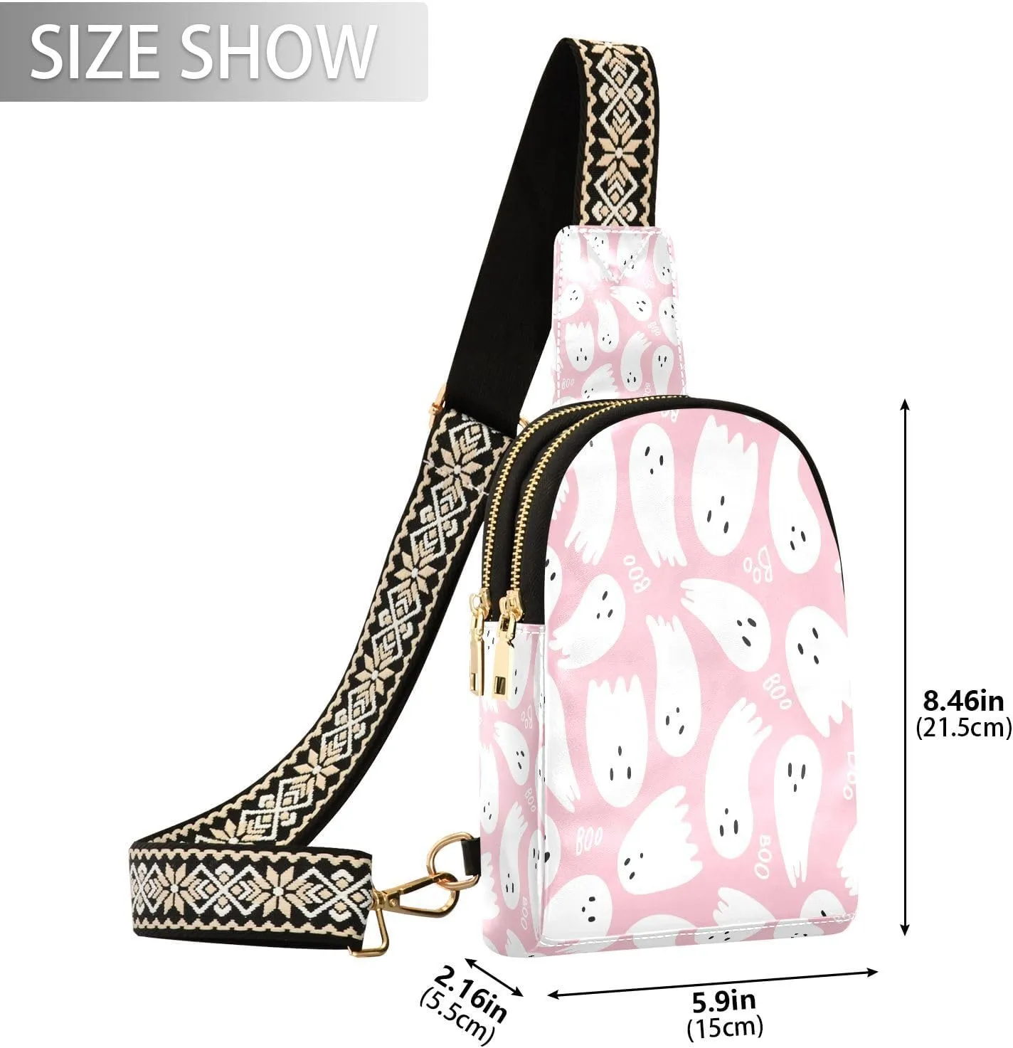 Small Sling Bag for Women Vintage Coffee House Trendy Crossbody Bag Fashion Waist Packs Retro Leather Chest Bag