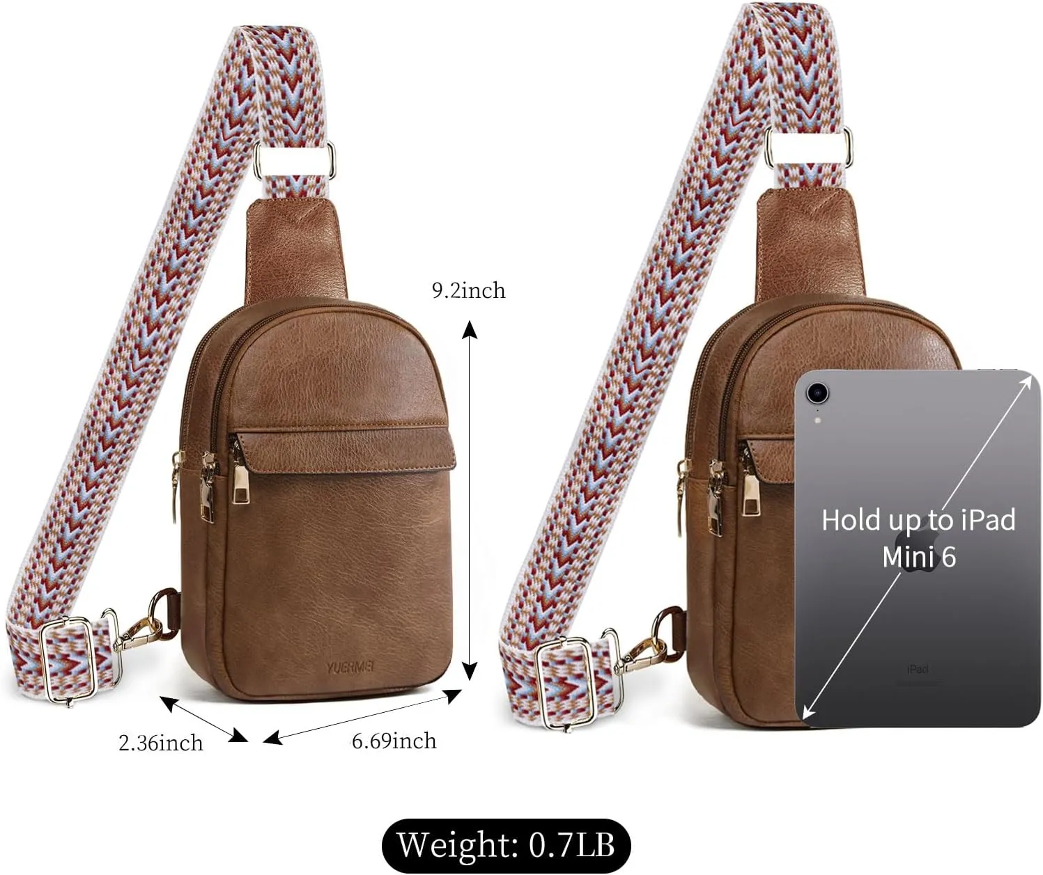 Small Sling Crossbody Bag for Women Trendy,Soft Vegan Leather Cross body Bag Purse Fanny Packs Chest Bag for Traveling