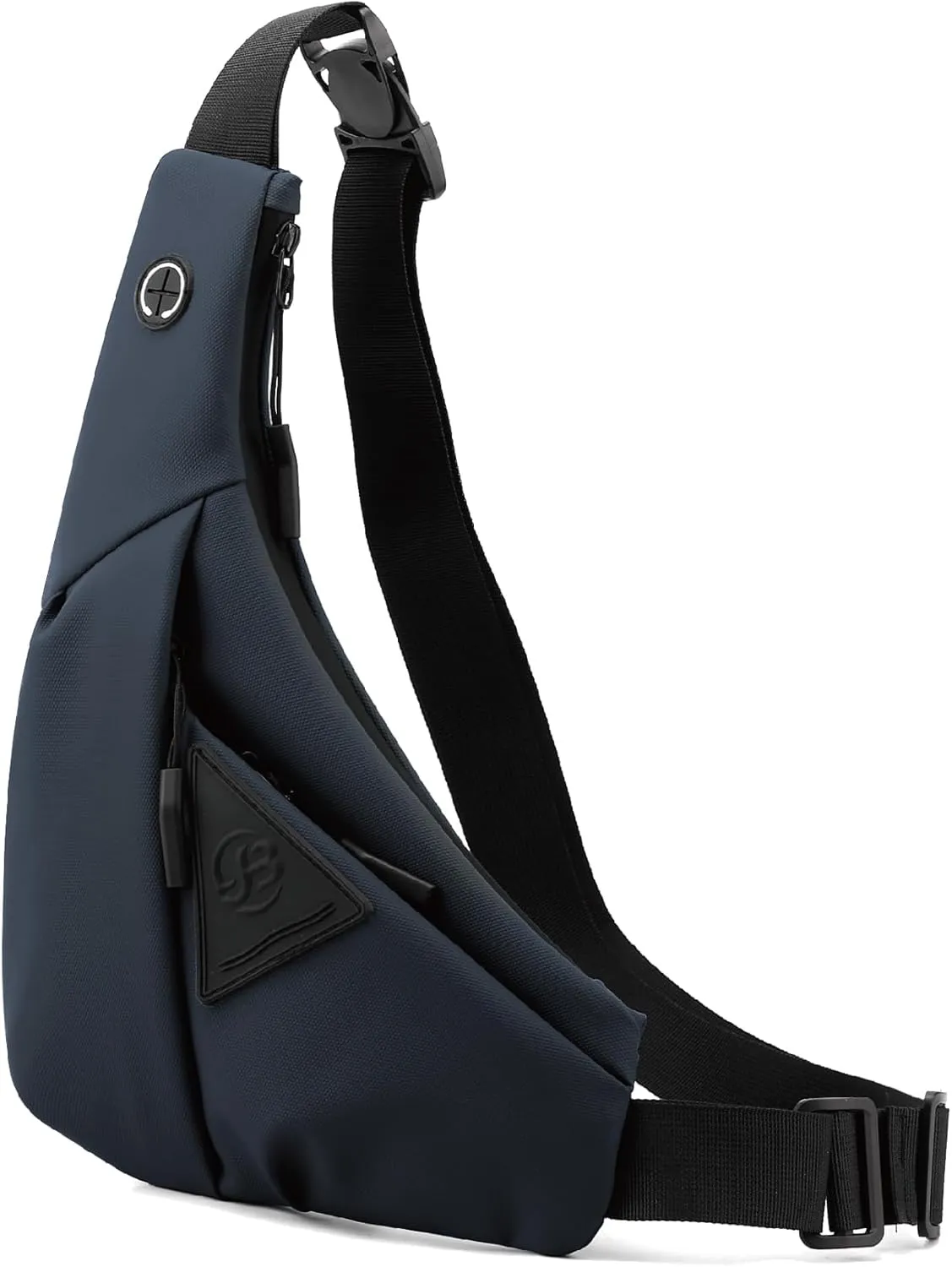 Small Sling Shoulder Crossbody Bag Men Women, Lightweight Anti-theft One Strap Casual Chest Bag Slim Backpack for Outdoor Walking Trip Hiking Biking Navy Blue