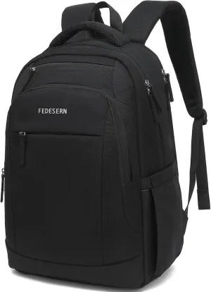 Smell Proof Backpack with Lock,Water Resistant Smell Proof Bags Travel Laptop Backpack,Large Capacity Carbon Enduring Smell Proof Stash Bag with Lock for Men Women (Black)