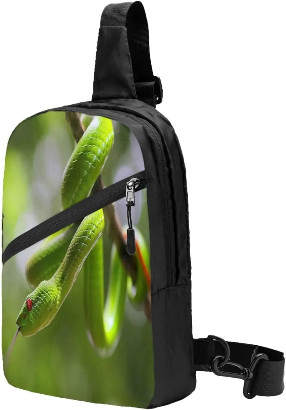 Snake Sling Bag for Men Women, Small Crossbody Sling Backpack Shoulder Chest Bag, Anti Theft Travel Hiking Sports