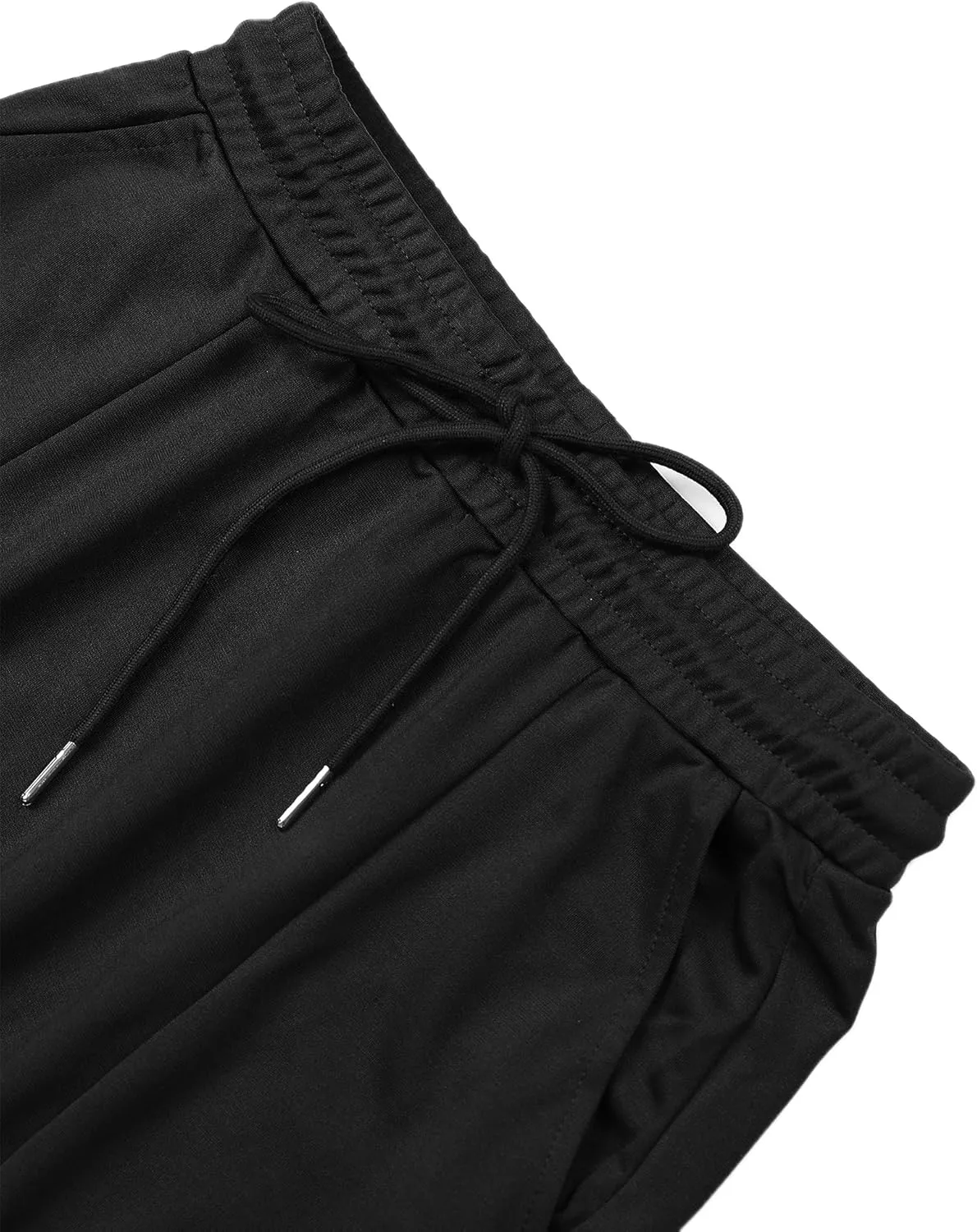 SOFIA'S CHOICE Women's Midi Skirt Drawstring High Waist Slit Skirts with Pockets