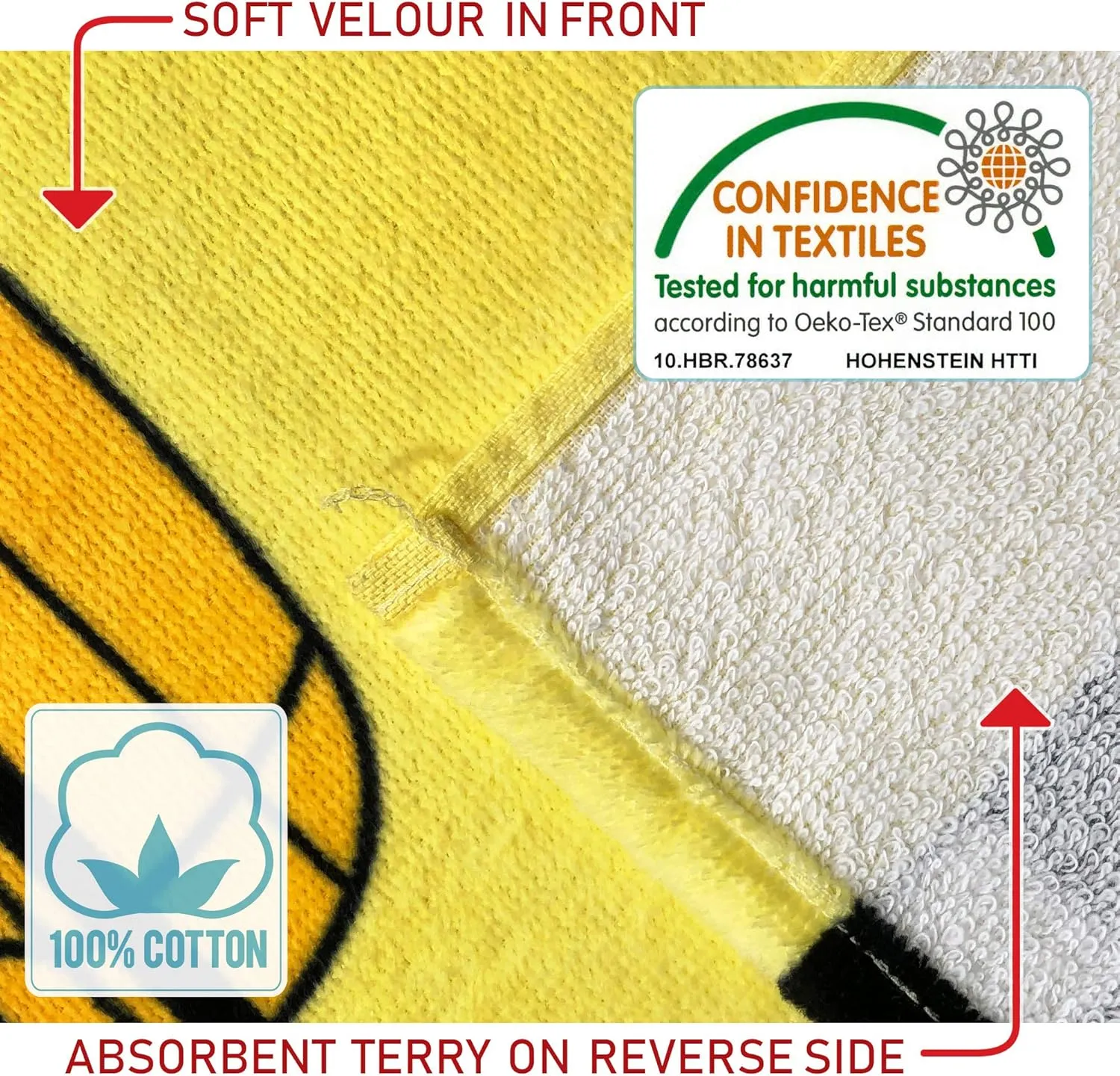 Softerry NYC Yellow Cab Beach Towel 30 x 60 inches 100% Cotton (New York Taxi, 1 Towel - 30" x 60")