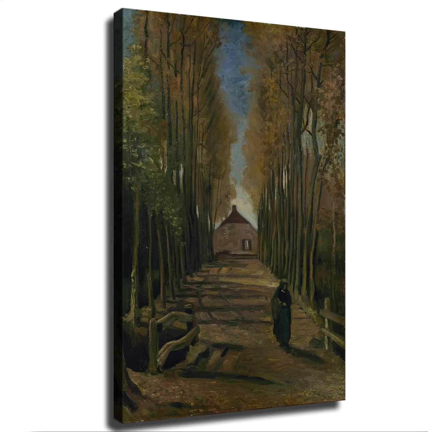 SongYul Avenue of Poplars in Autumn By Vincent Van Gogh Poster Canvas Wall Art Painting Print Painting Suitable for Bedroom Dormitory Living Room and Other-Unframe-style-12x18inch(30x45cm)