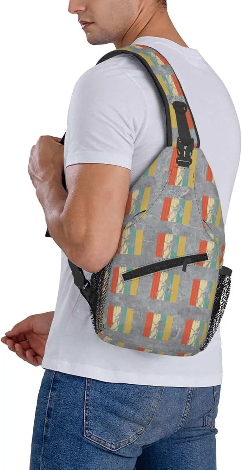 Spearfishing Sling Bag Crossbody Backpack Shoulder Casual Daypack Bag for Men Women