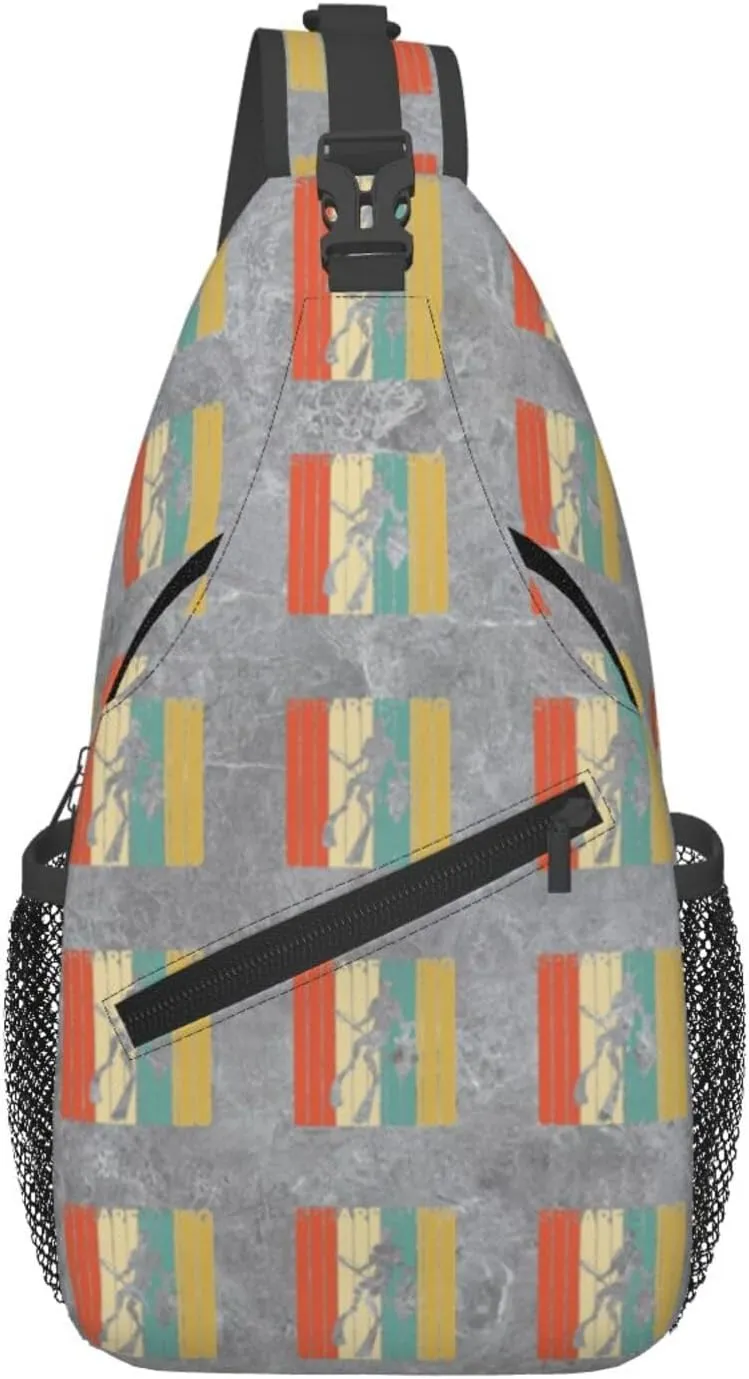 Spearfishing Sling Bag Crossbody Backpack Shoulder Casual Daypack Bag for Men Women