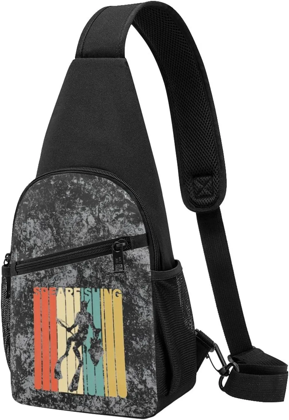 Spearfishing Sling Bag Crossbody Backpack Shoulder Casual Daypack Bags for Men Women