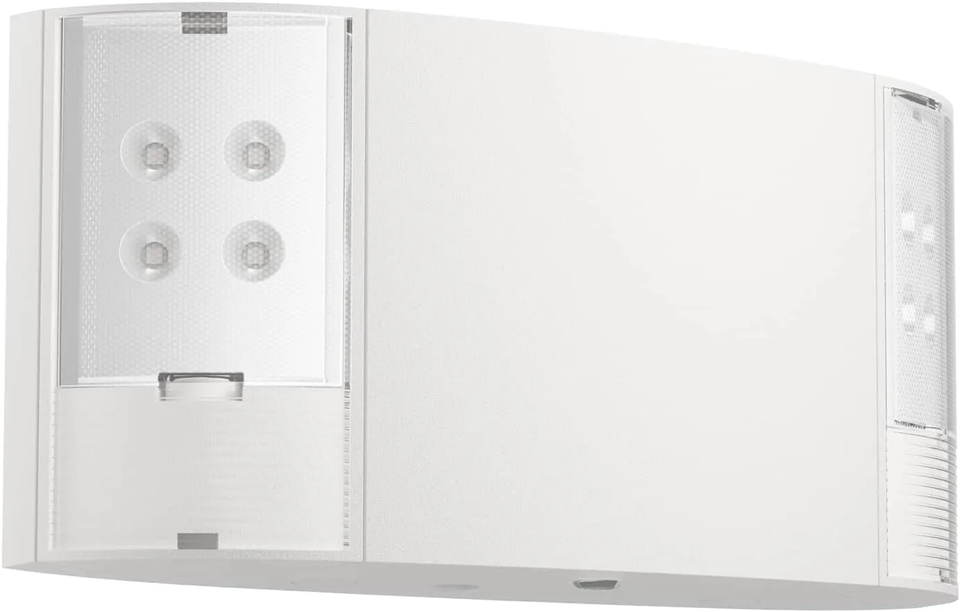 Spectsun 1 Pack LED Emergency Lighting with Battery Backup - Two Square Heads White Commercial Emergency Lights -UL Listed-AC 120/277V-Hardwired Emergency Exit Light Fixtures for Business/Home