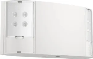 Spectsun 1 Pack LED Emergency Lighting with Battery Backup - Two Square Heads White Commercial Emergency Lights -UL Listed-AC 120/277V-Hardwired Emergency Exit Light Fixtures for Business/Home