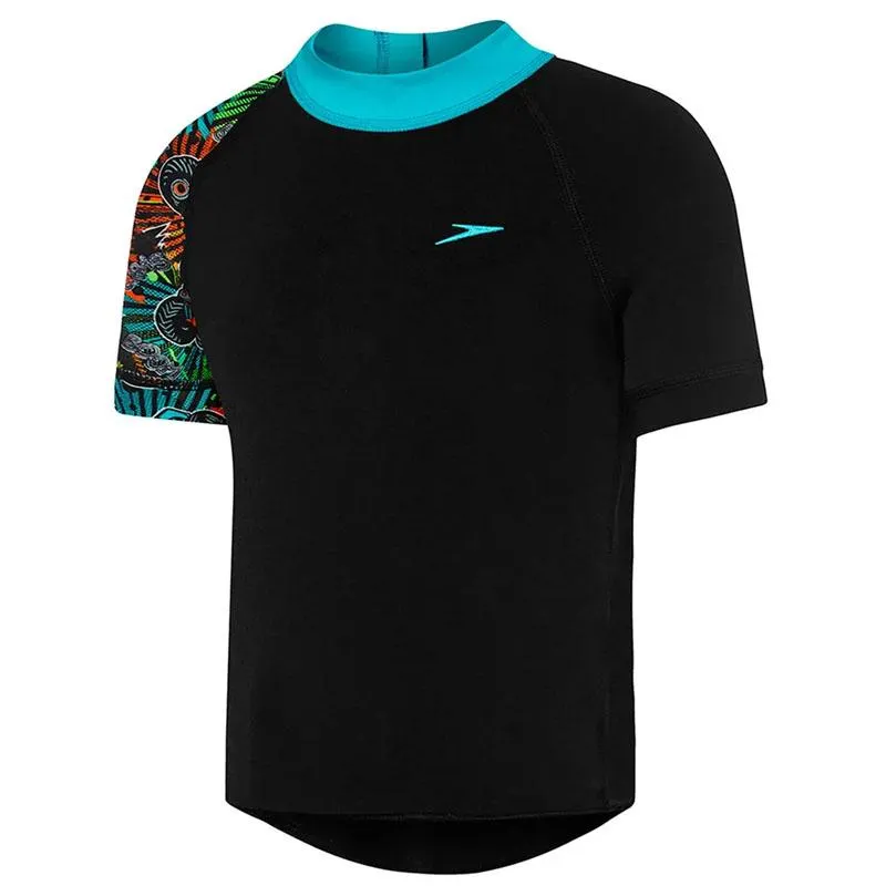 Speedo Junior Boys Monster Trucks Short Sleeve Sun Top