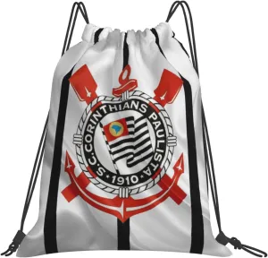 Sport Club Corinthians Paulista Unisex Adult Shoulders Bag Backpack Drawstring Bag for Shopping Swim Camp