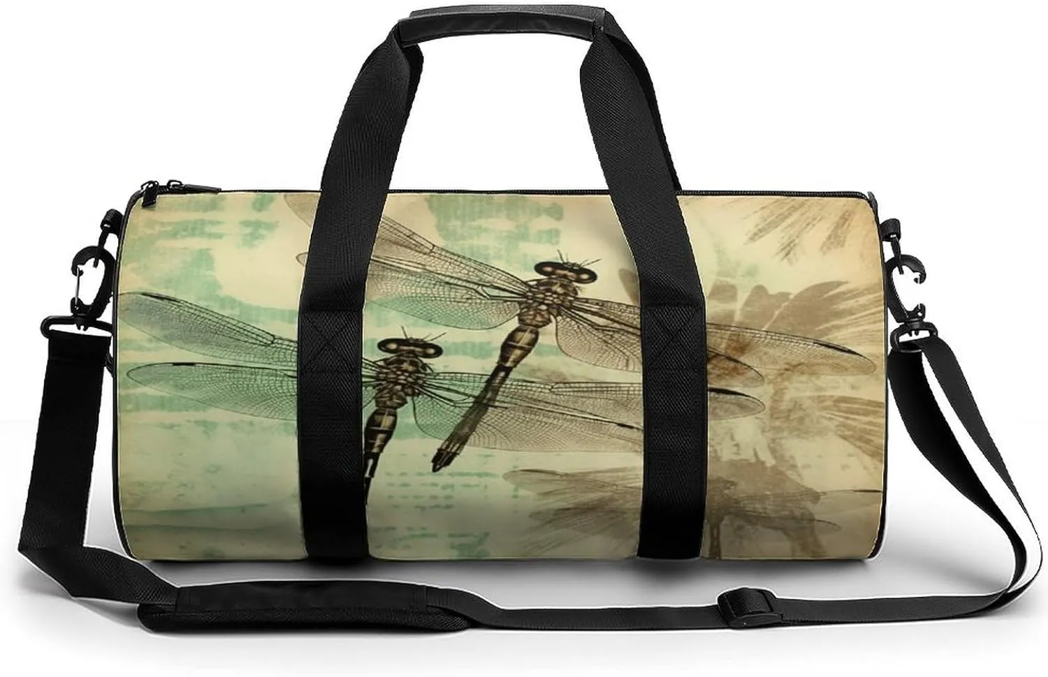 Sport Gym Bag for Women Men,A Dog Cylindrical Travel Duffel Bag with Adjustable Straps for Travel, Sports, Workout
