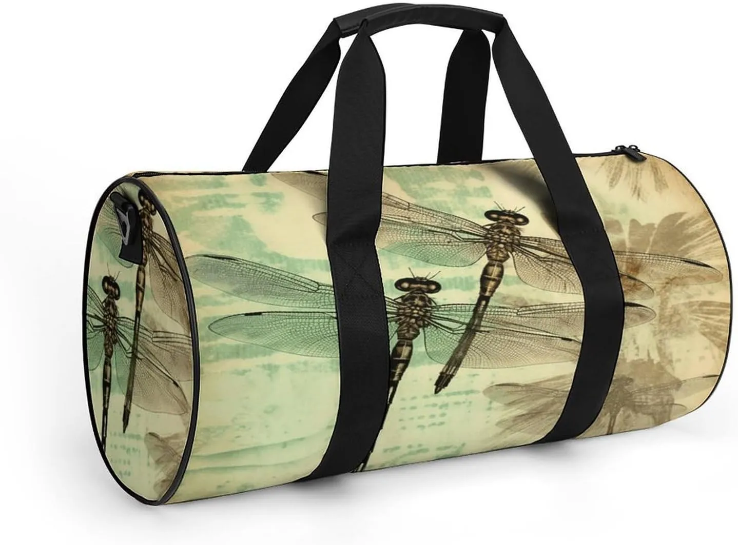 Sport Gym Bag for Women Men,A Dog Cylindrical Travel Duffel Bag with Adjustable Straps for Travel, Sports, Workout