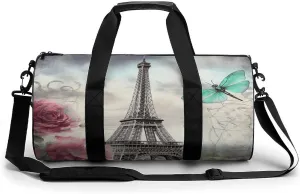 Sport Gym Bag for Women Men,A Dog Cylindrical Travel Duffel Bag with Adjustable Straps for Travel, Sports, Workout