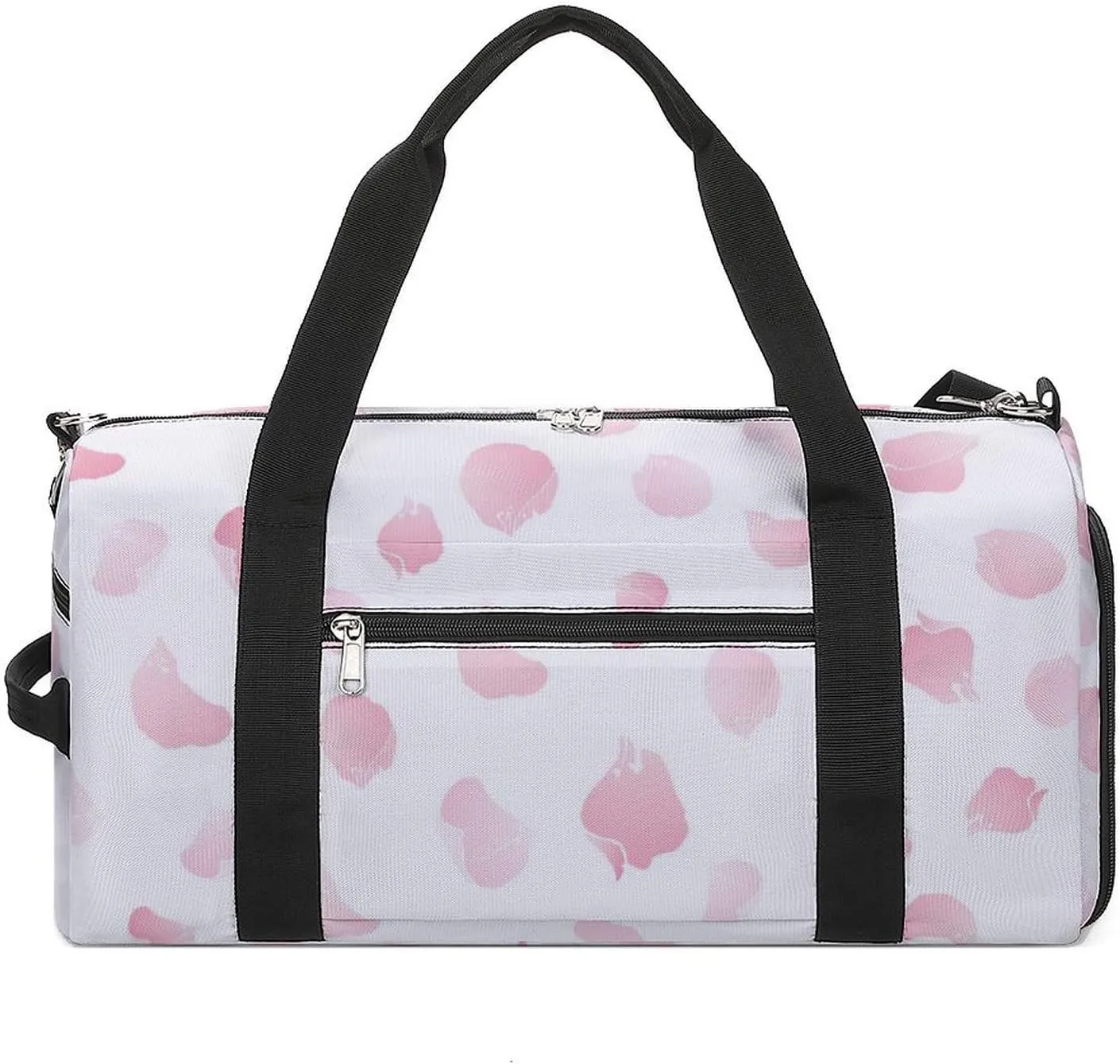 Sport Gym Duffel with Shoe Compartment Wet Pocket, Petals-apples-flowers Shoulder Travel Bag for Women Men