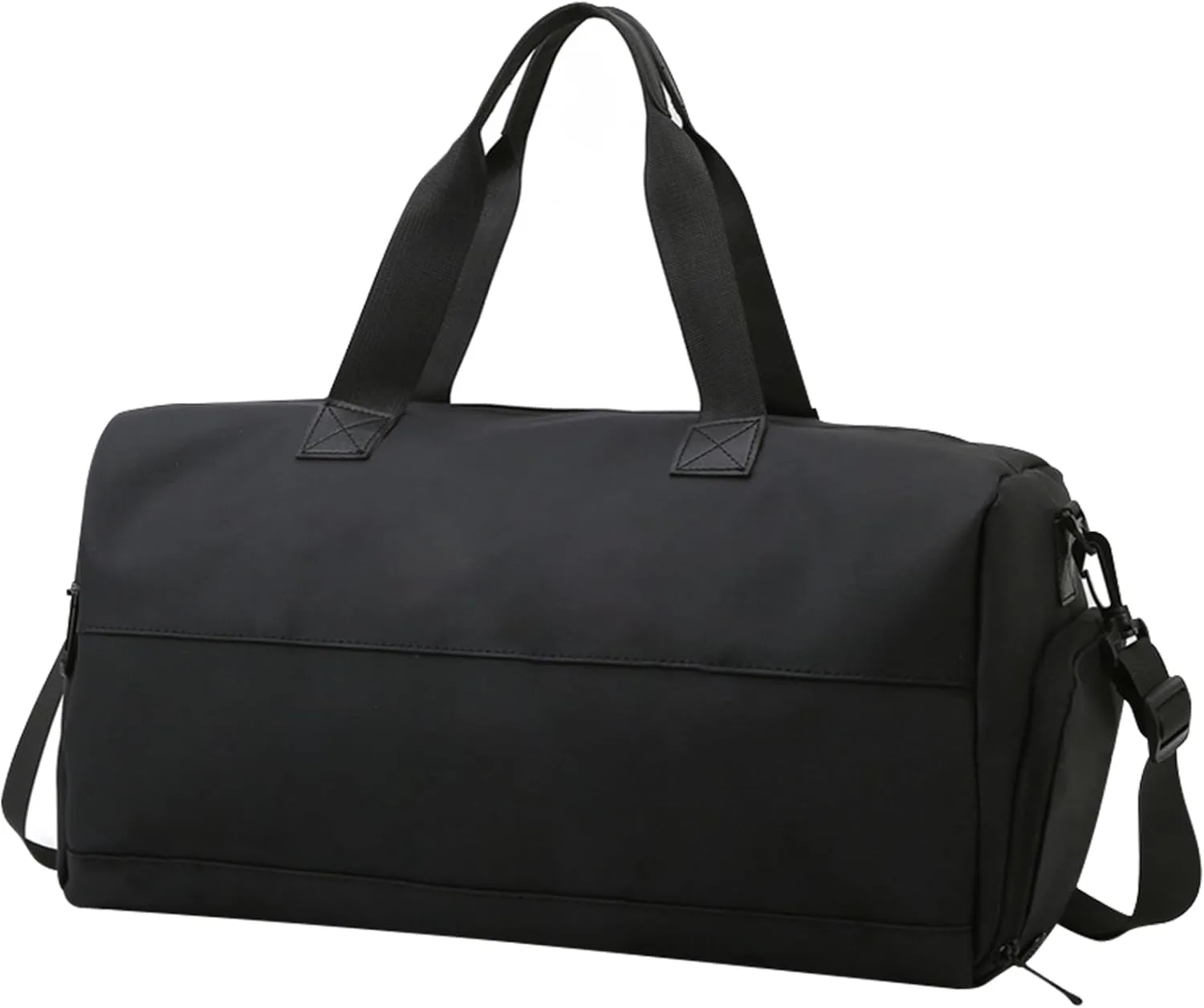 Sports Duffle Bag for Men Women Gym Bag with Shoes Compartment Waterproof Carry On Bag Large Capacity Travel Overnight Bag for Fitness Swimming (Black)