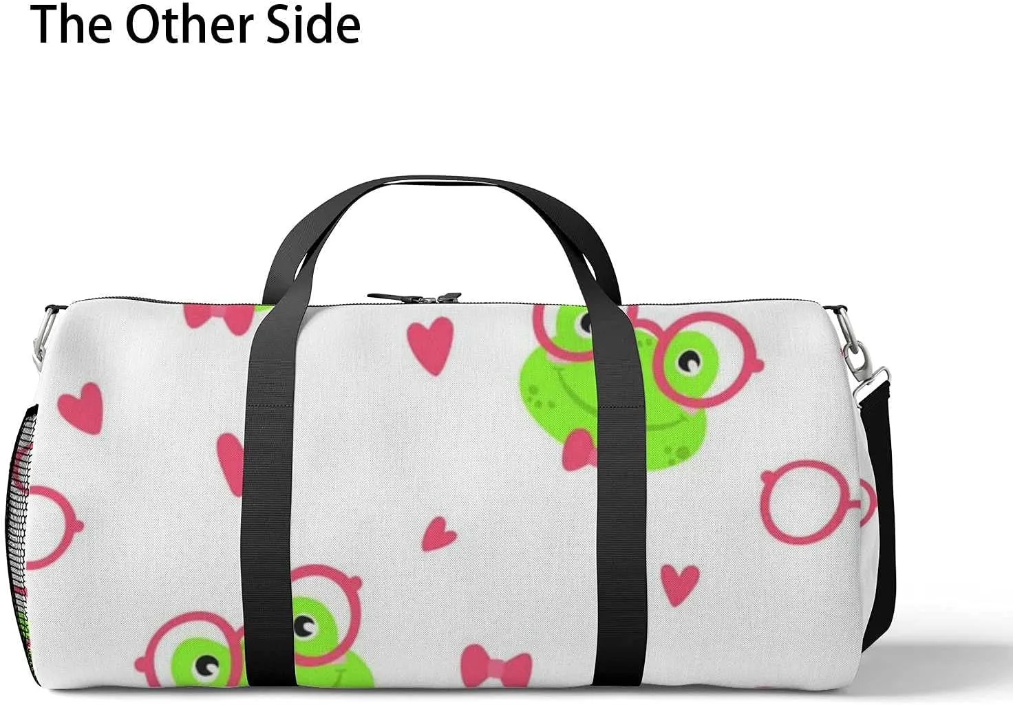 Sports Gym Bag for Women and Men Waterproof Cute Frogs Pattern Duffel Bag Lightweight Carryon Traveling Boarding Gripsack