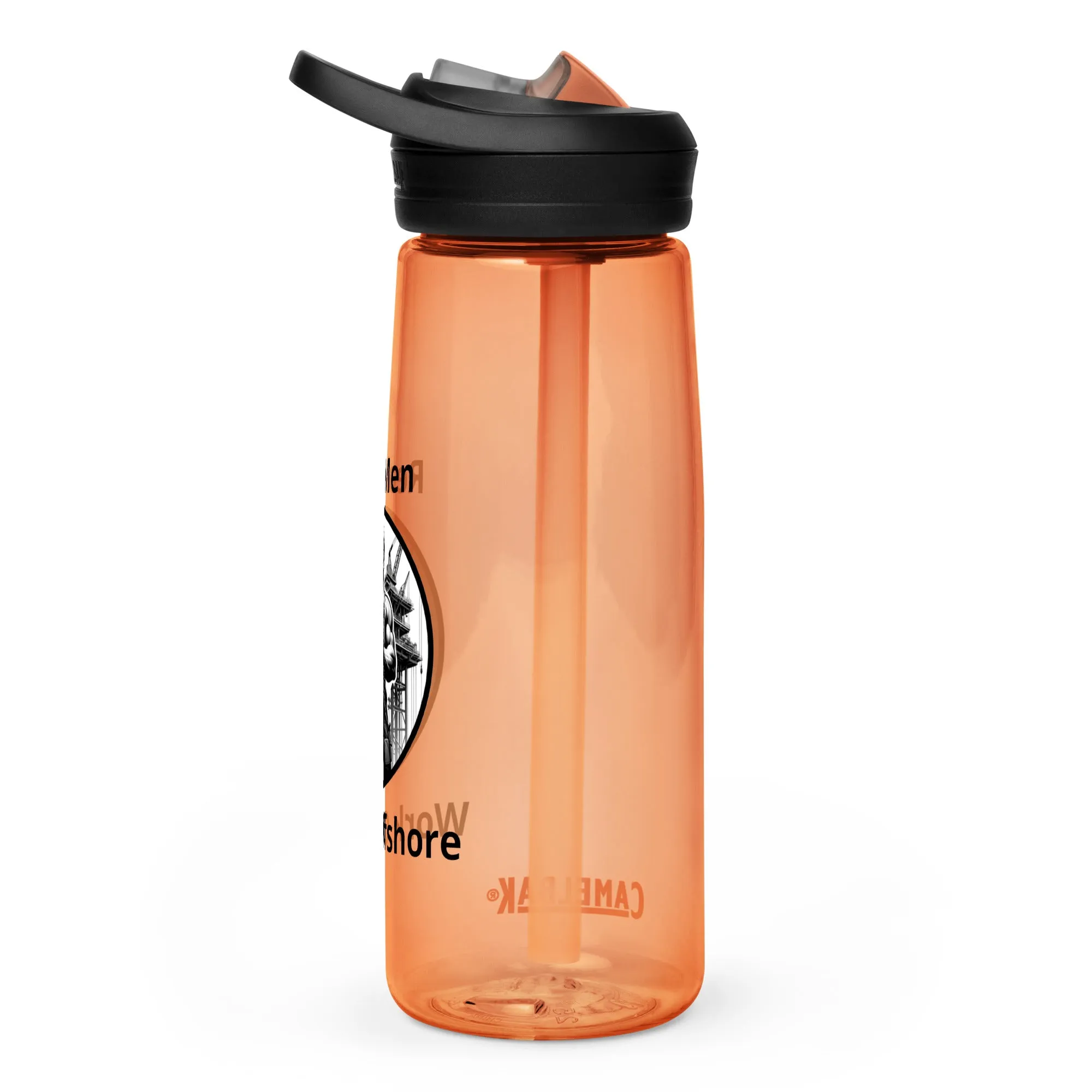 Sports water bottle - Real Men Work Offshore 1