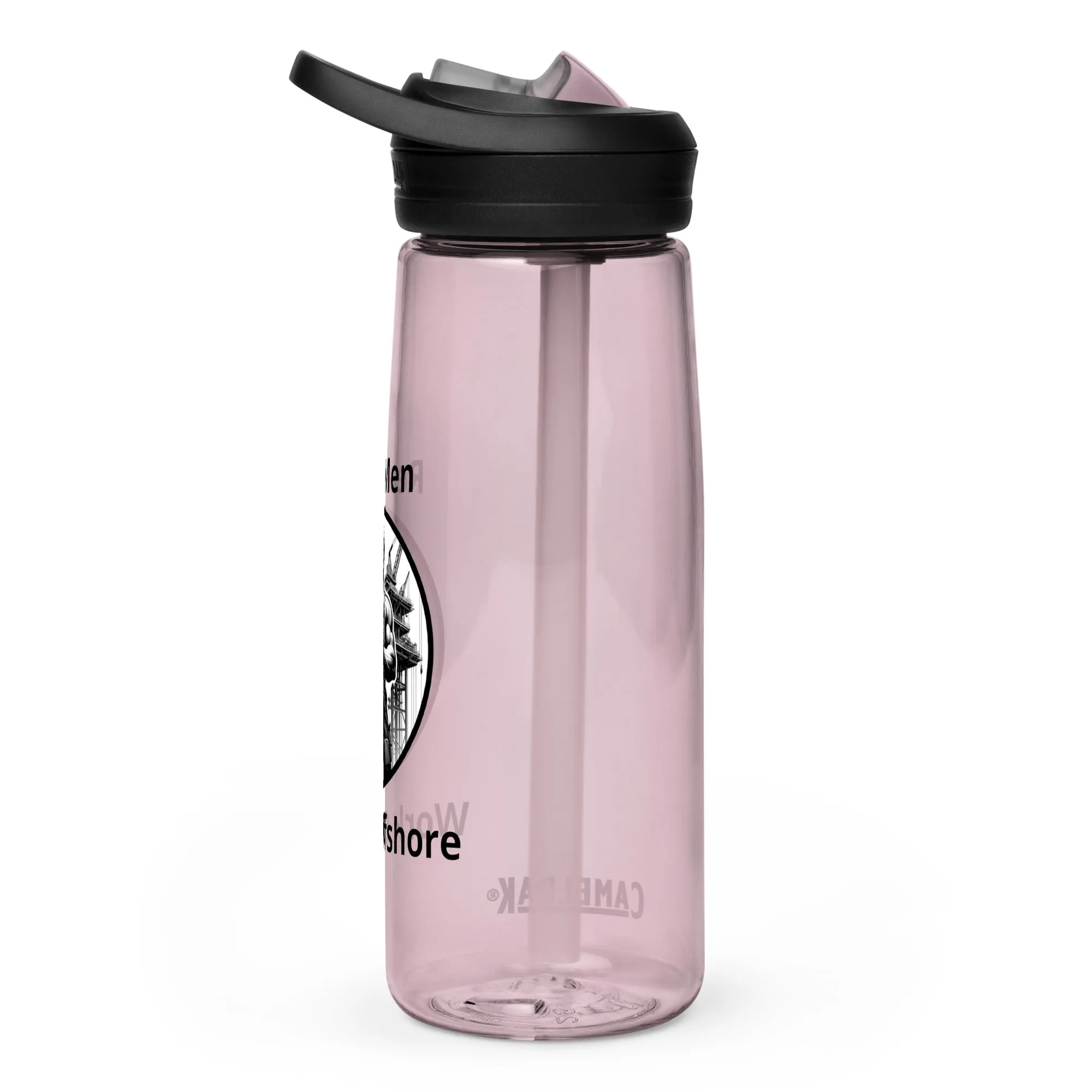 Sports water bottle - Real Men Work Offshore 1