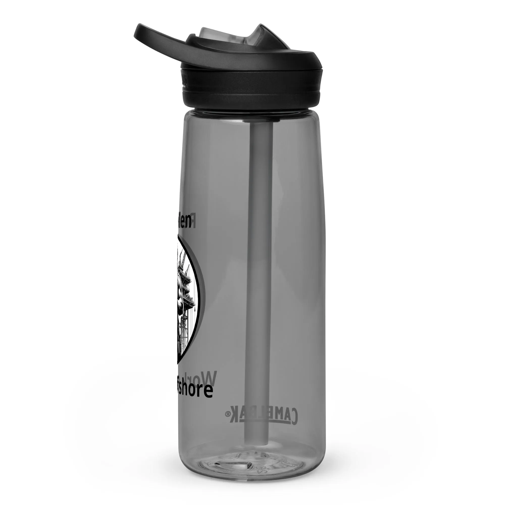 Sports water bottle - Real Men Work Offshore 1