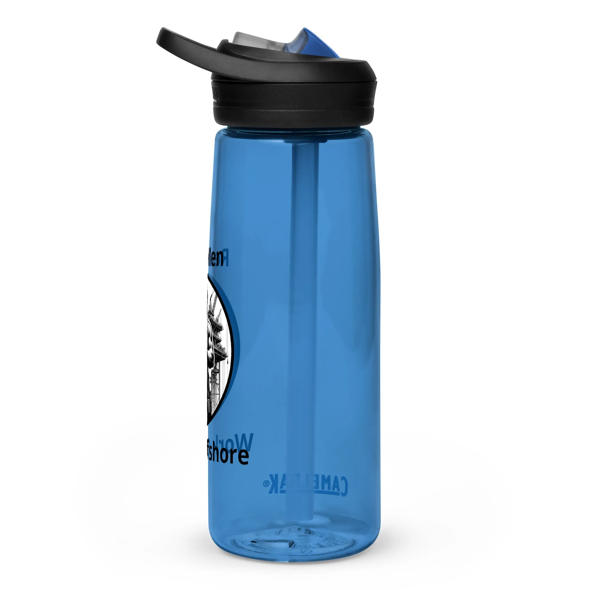 Sports water bottle - Real Men Work Offshore 1