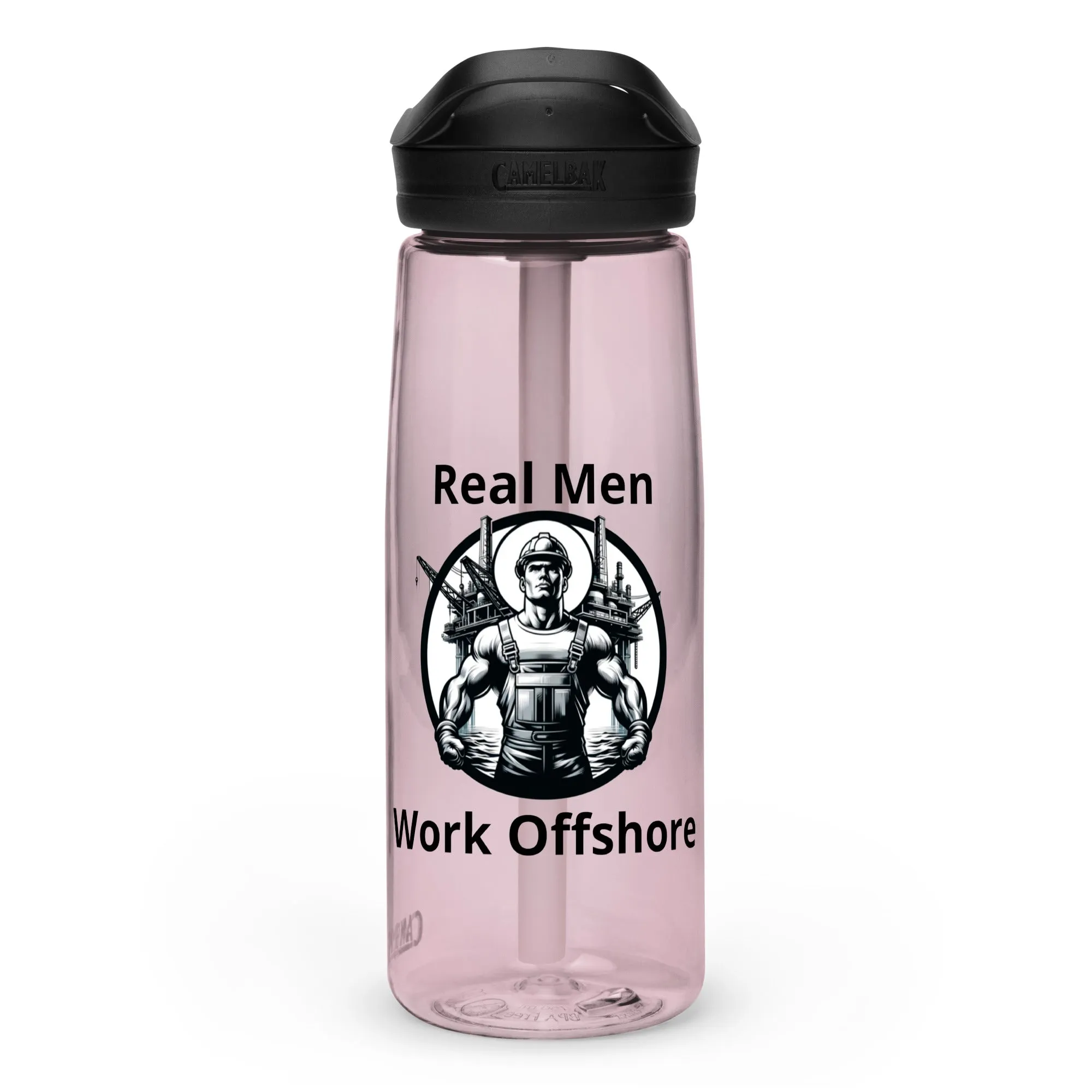Sports water bottle - Real Men Work Offshore 2