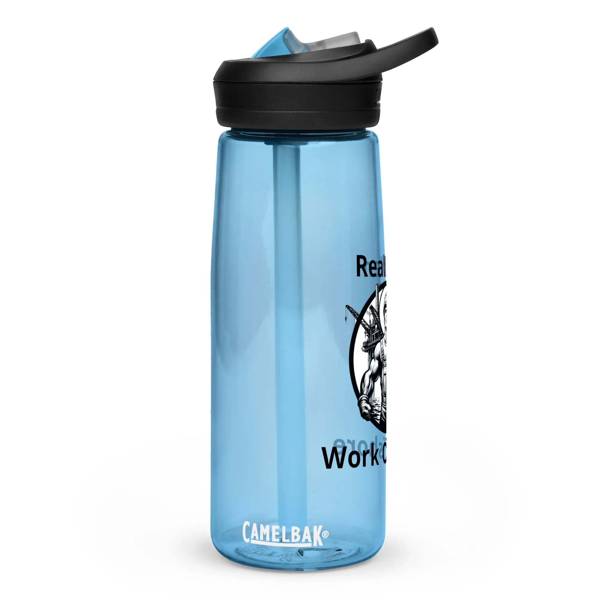 Sports water bottle - Real Men Work Offshore 2
