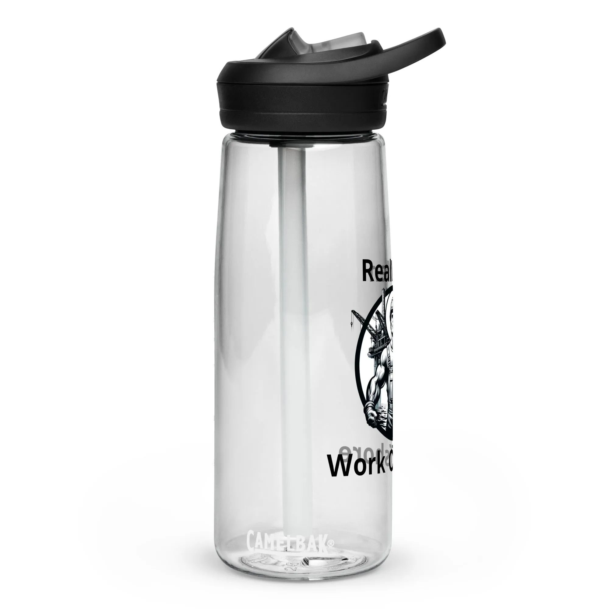 Sports water bottle - Real Men Work Offshore 2