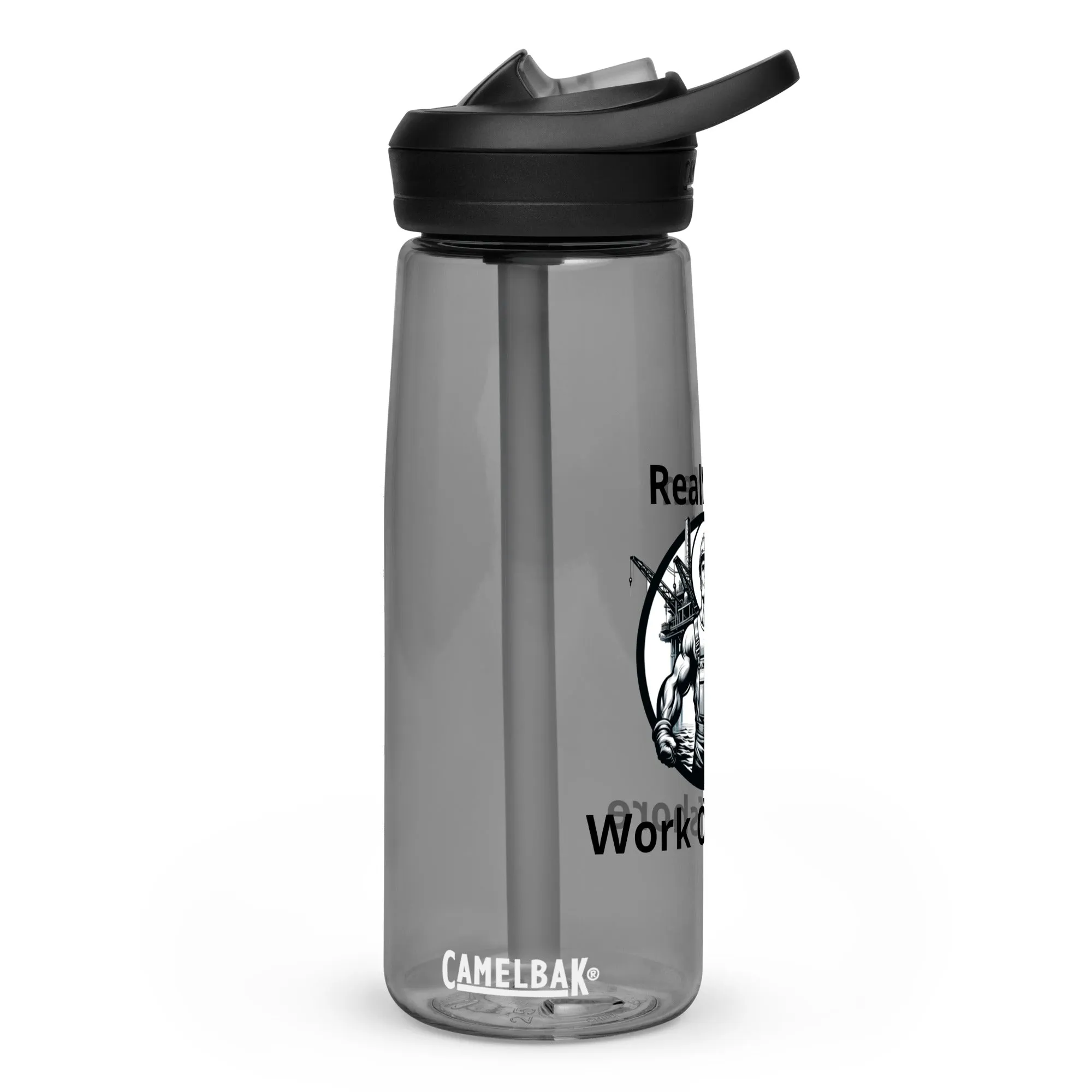 Sports water bottle - Real Men Work Offshore 2