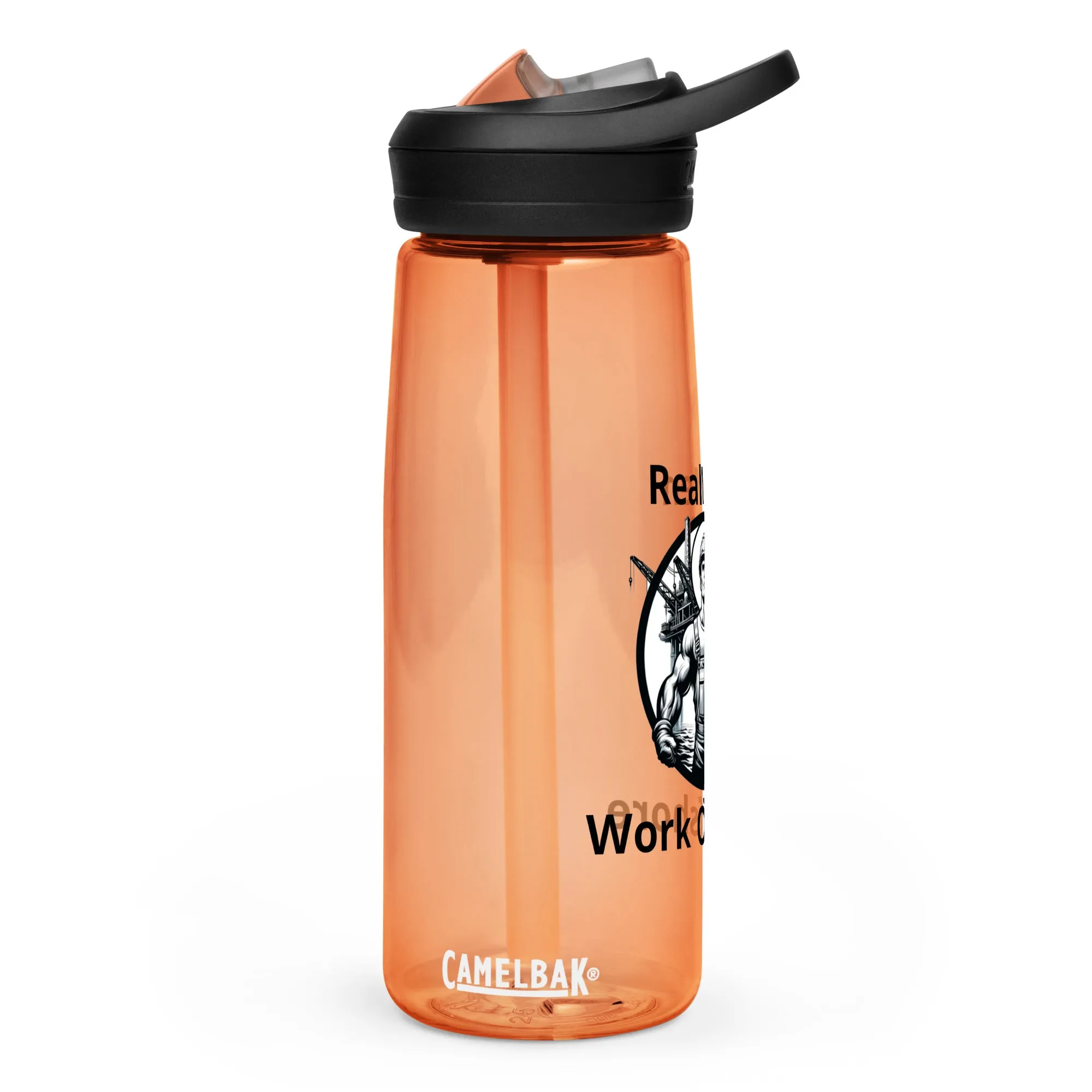 Sports water bottle - Real Men Work Offshore 2