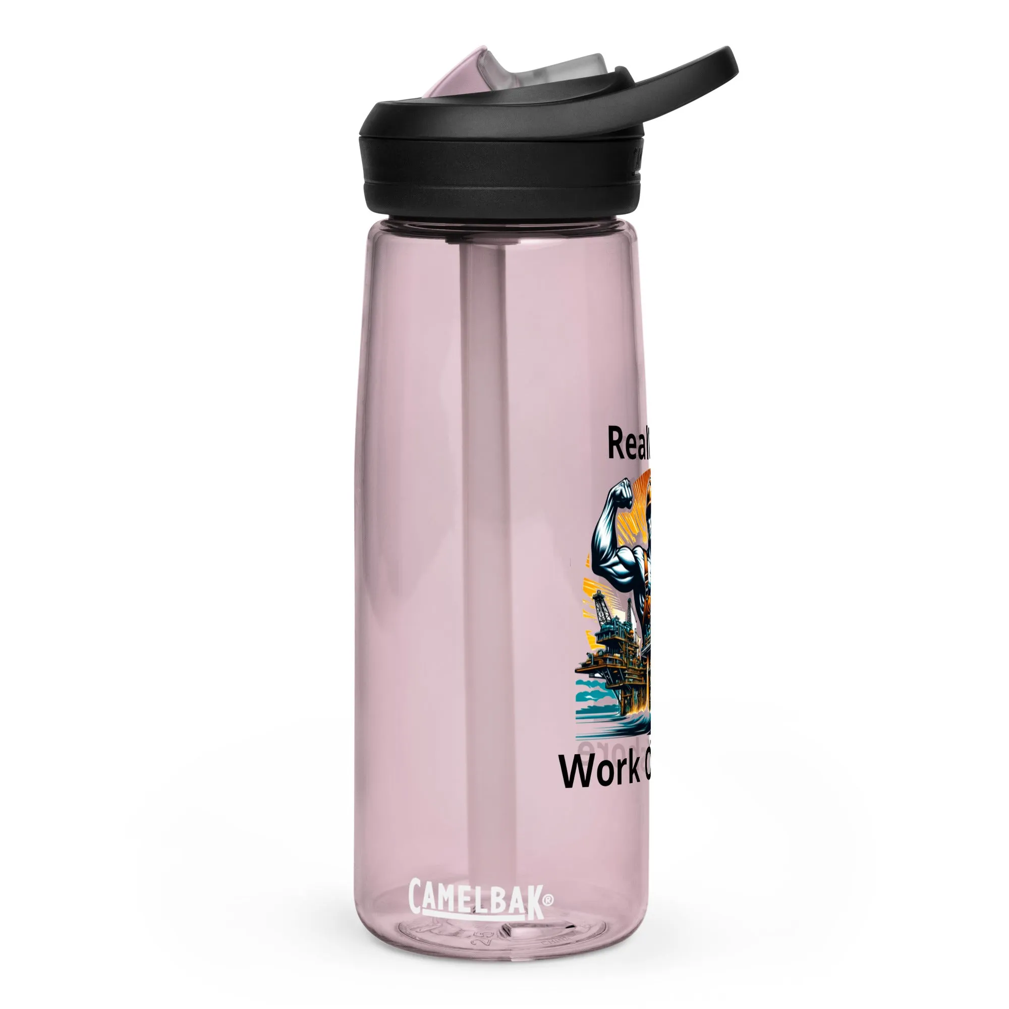 Sports water bottle - Real Men Work Offshore 3