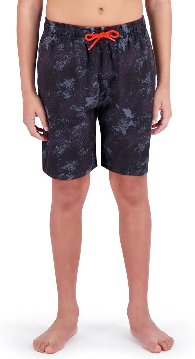 Spyder Boys' Swim Trunk Volley Shorts– Quick-Dry, UPF 30 , 4-Way Stretch, Brief Liner, Pockets