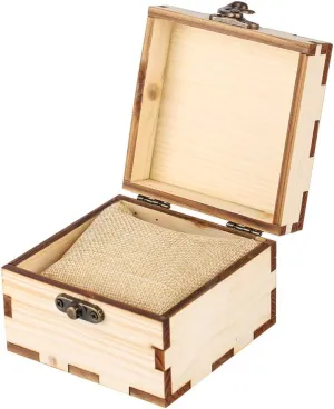 Square Natural Bamboo Wood Box for Wristwatch Wood Watch Jewelry Display Storage Watch Holder Gift Box