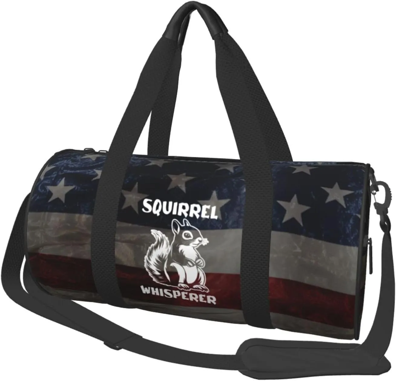 Squirrel Whisperer Duffel Bag Gym Bag Travel Sports Tote Large Foldable Beach Swim Yoga2