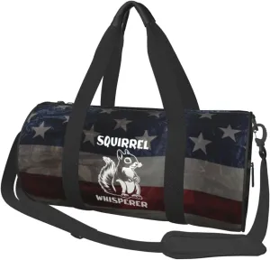 Squirrel Whisperer Duffel Bag Gym Bag Travel Sports Tote Large Foldable Beach Swim Yoga2