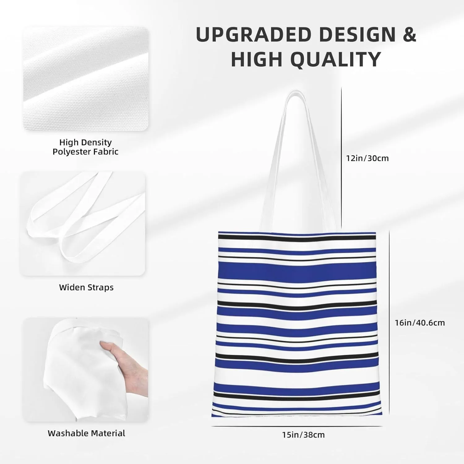 SSIMOO Game Controller Reusable Canvas Shopping Bag-Multifunctional Tote Bag, Suitable For Shopping Daily Travel