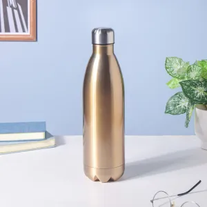 Stainless Steel Water Bottle Gold 1000ml