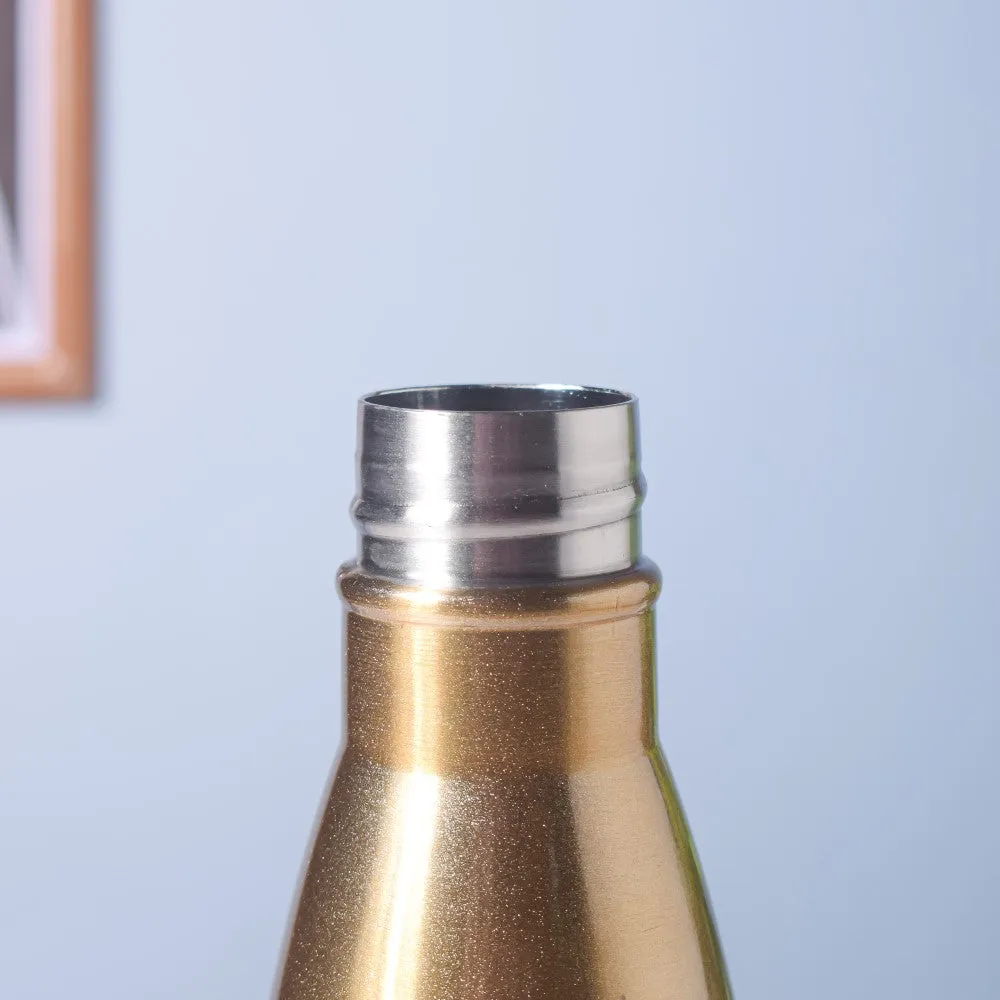 Stainless Steel Water Bottle Gold 1000ml