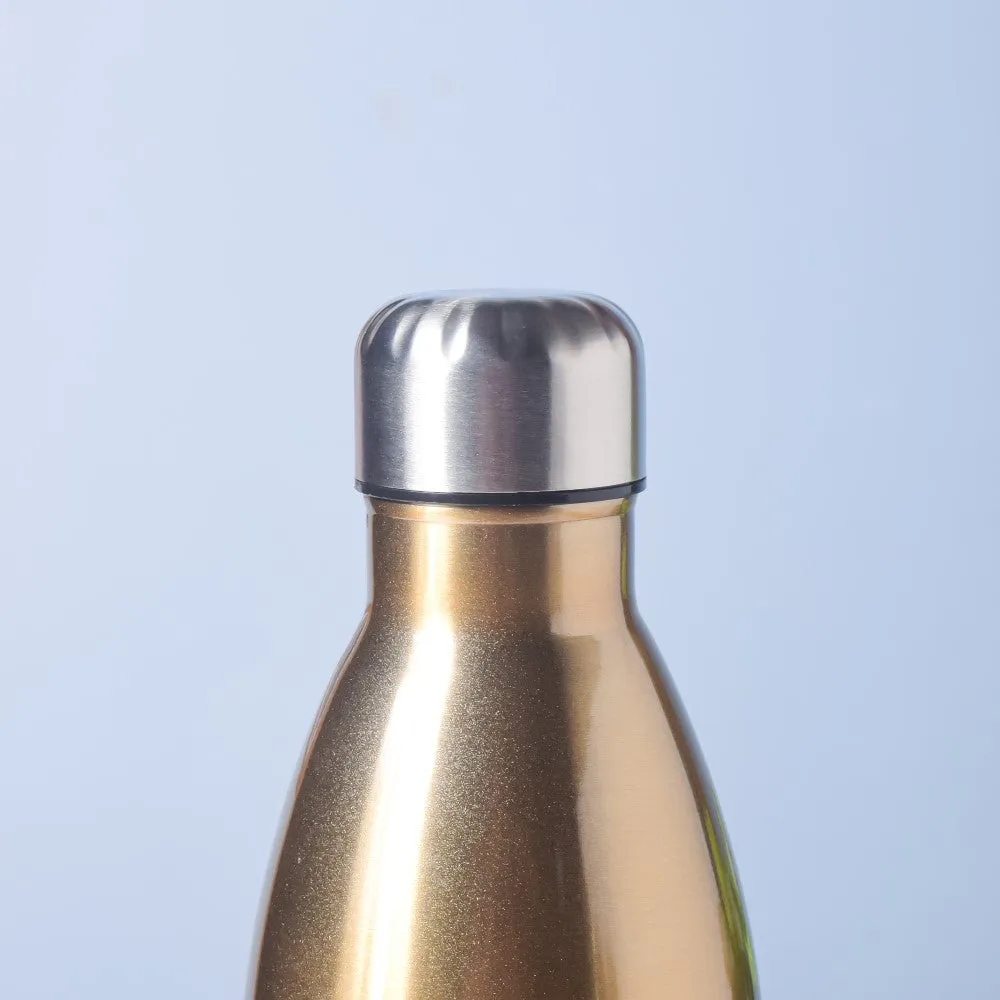 Stainless Steel Water Bottle Gold 1000ml