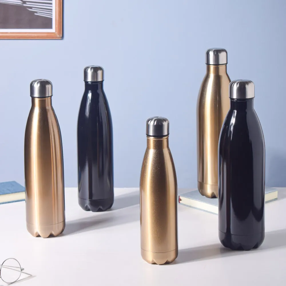 Stainless Steel Water Bottle Gold 1000ml