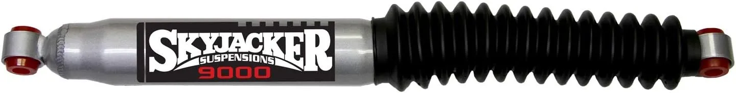 Steering Stabilizer; Extended Length 23.9in; Collapsed Length 14.35in; Silver w/Black Boot